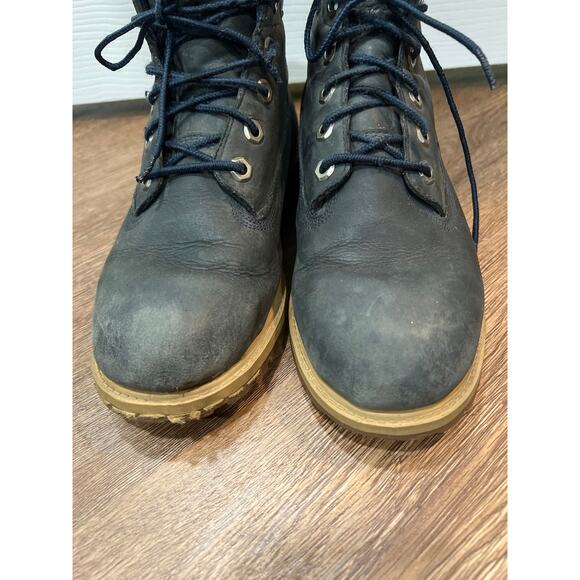 Timberland Premium 6-Inch Boots in Navy Leather EU 37 US 4.5 - Picture 10 of 12